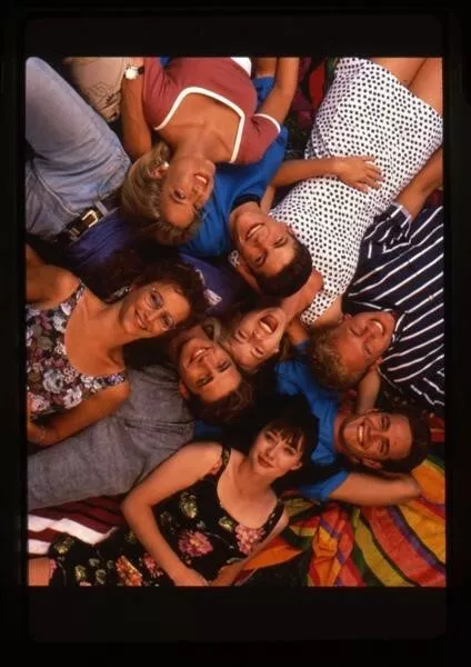 Beverly Hills 90210 Jennie Garth Cast Pose Original 35mm Transparency Stamped