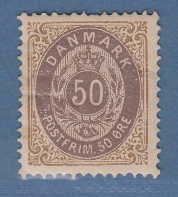 Dänemark 1875 50 Öre Mi.-Nr. 30 I Y A ungebraucht *