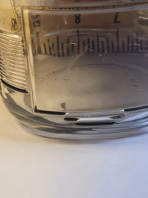 vintage glass hoosier jar no lid 2