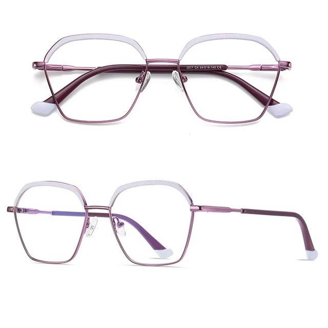 Womens Bifocals Reading Glasses Readers Spring hinge Frames Metal 1.00~3.00 I