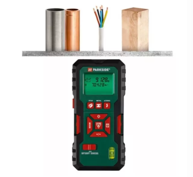 PARKSIDE MULTIFUNCTIONAL DETECTOR with Laser Range Finder 29.99