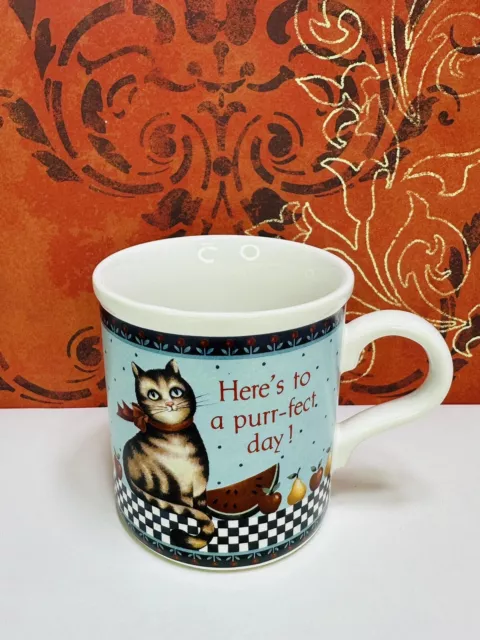 American Greetings Coffee Cup/Mug Designer Collection “Purr-fect Day”, Cat Kitty