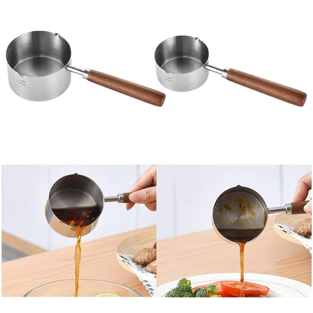 Small Butter Warmer Porridge Cooking Pot Butter Melting Pot for Home Kitchen