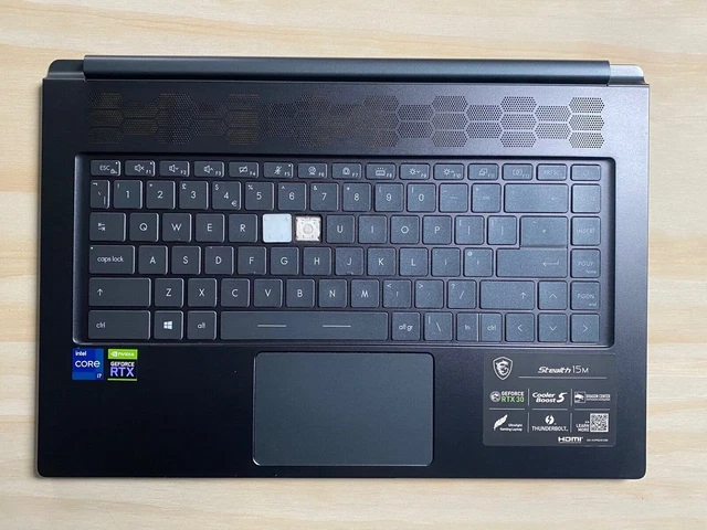 MSI STEALTH 15M A11UEK MS-1563 BACKLIT UK Keyboard Key