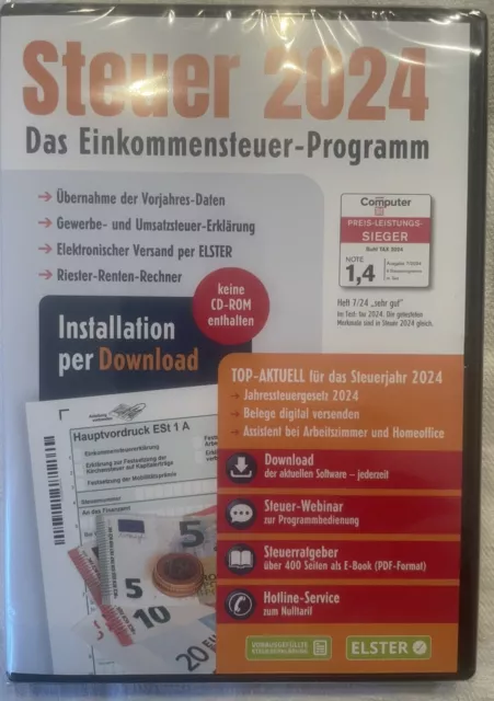 ALDI STEUER STEUERPROGRAMM für 2024 per Download NEU & OVP sofort