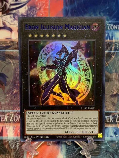 Yugioh x1 Ebon Illusion Magician (Blue) LDS3-EN091 1st Ed Ultra Rare (NM)