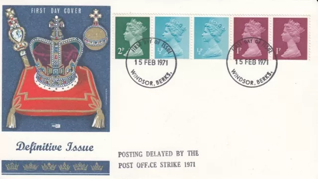 1971 Philart 5p Coil - Windsor FDI FDC