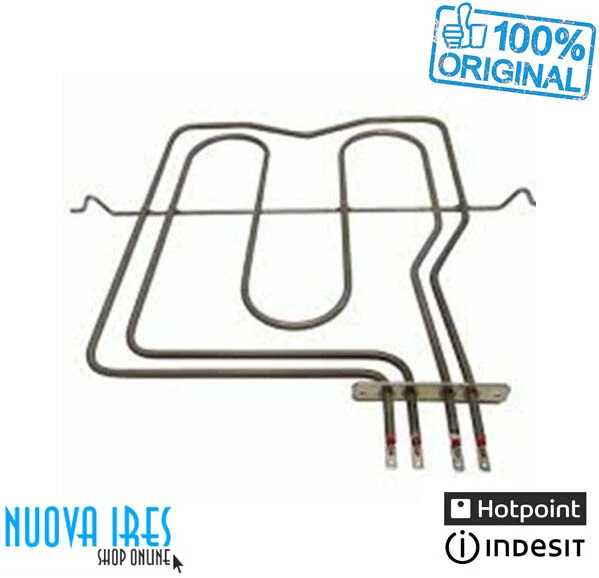 Resistenza Elettrica Grill Per Forno Whirlpool Ariston Indesit - 900/1600W, Dimensioni 365x330mm - Foto 7