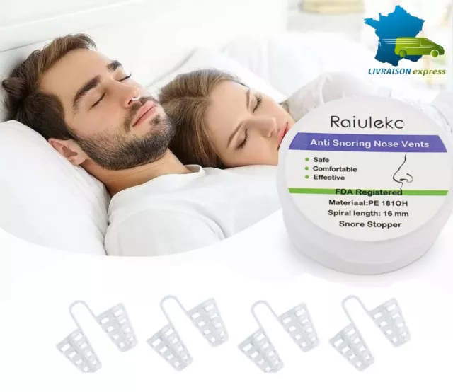 Dispositifs Anti Ronflement 4pcs Dilatateur Écarteur Nasal Aide sommeil Efficace