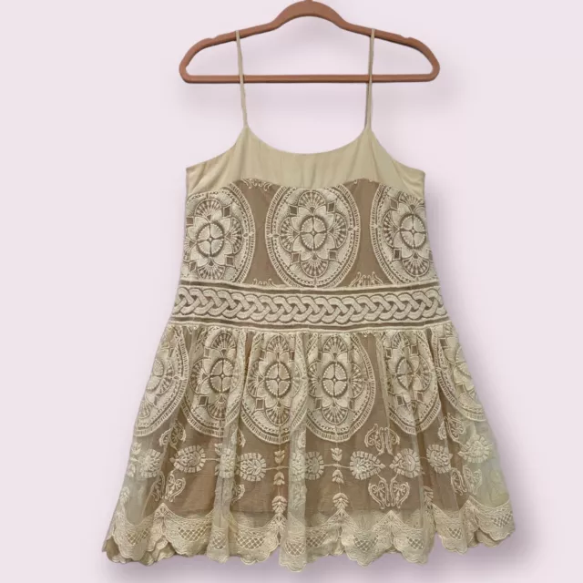 Anthropologie Jen’s Pirate Booty Seychelles Lace Mini Dress Size XS $258