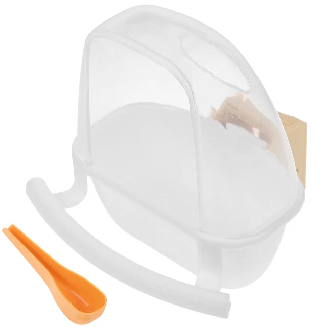 Caja de alimentación para pájaros, soporte para alimento para pájaros, dispensador de alimento a prueba de salpicaduras para