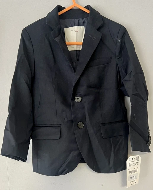 Blazer nero per ragazzi Zara età 4 nuovo