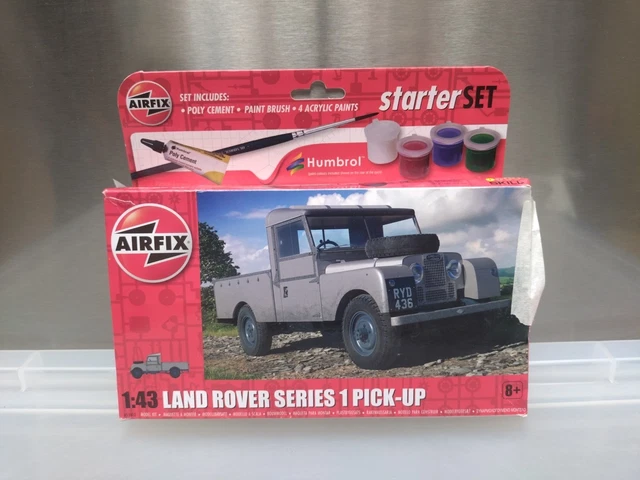 AIRFIX A55012 STARTER Set - Land Rover Series 1 1:43 Model Kit New £9. ...
