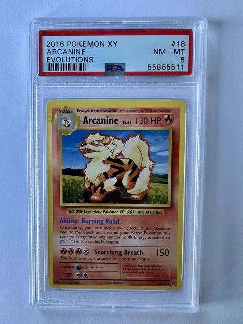 arcanine pokemon card 18/108 Pokemon - Arcanine (18/108)