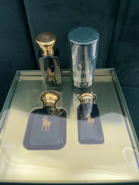 Ralph Lauren Polo Cologne Spray 2 Oz 2-1oz And 2 Oz Deodorant Gift Set Lot Of 4