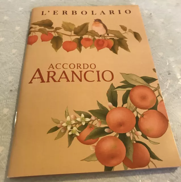 L'ERBOLARIO LODI -  "ACCORDO ARANCIO" -  QUADERNETTO PER APPUNTI  nuovo