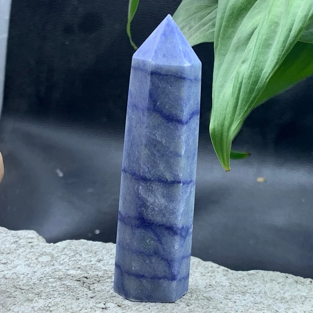 82G Lapis lazuli quartz crystal obeliskpoint wand aura healing