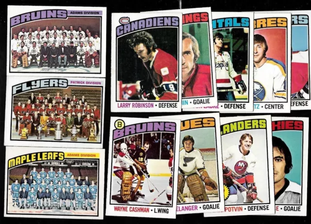 1976-77 Opc 76-77 O Pee Chee Nhl Hockey Card & Error Variation 132-264 See List