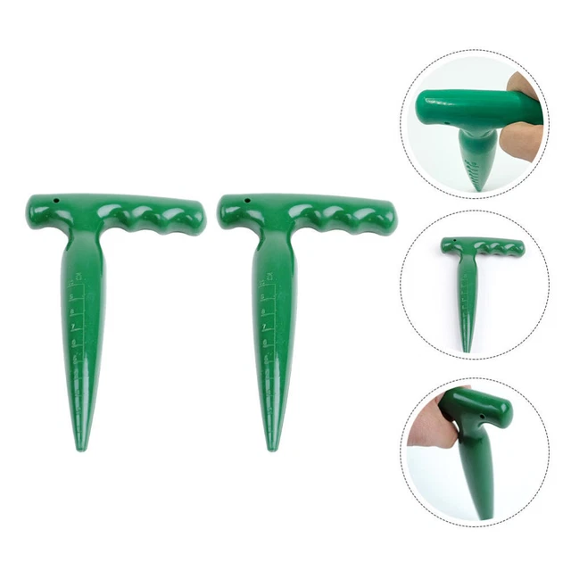 2pcs Spender Pflanze Sau Boden Puncher Pflanzung Gartenarbeit Werkzeug Set 3