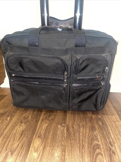 Tumi Luggage Bag 17X8X14 Black Alpha Continental Expandable 4 Wheel Carry-On