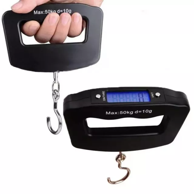 Handheld Digital Luggage Scale with Grip for Travel Portable Electronic Weighing