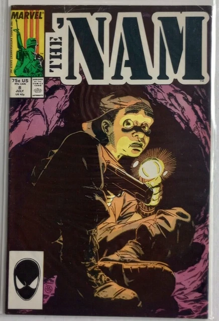 The Nam Comic Book #8 Marvel July 1987 Vintage Vietnam Collectible Military USA