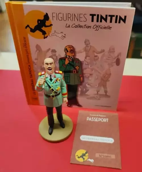 Figurine Tintin Collection Officielle- Le Général Tapioca l'ennemi juré n°108