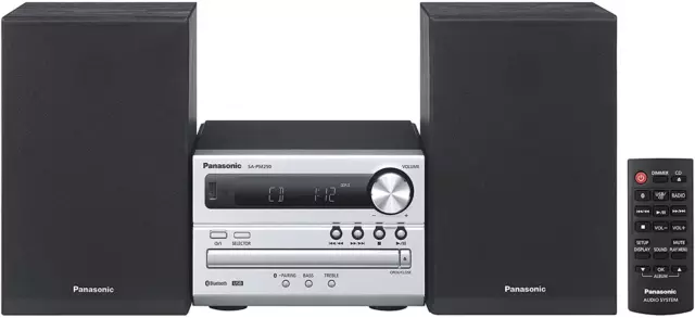 Panasonic Micro Hi-Fi System with Versatile Audio Technology and Bluetooth Compa