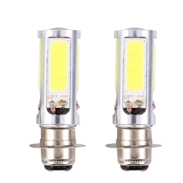 Hot Car 2x 6000K White H6M COB LED Motor Bike/ATV Headlight Fog Light Bulb PX15d