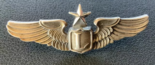 Original RARE WW2 US Army Airforce Senior Liaison Pilot Wings GEMSCO NY 2”