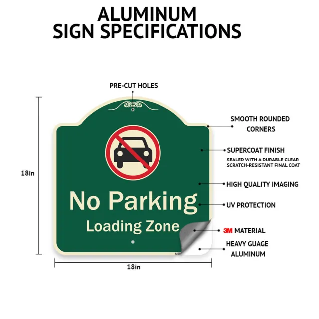 Designer Series - Bicycle Symbol Parking (With Bidirectional Arrow) Metal Sign 2