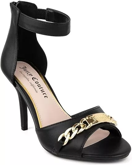JUICY COUTURE Women's Black MAIA Heels Sandals Shoes Size 10 NEW