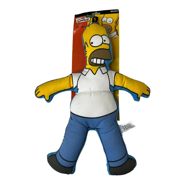 VINTAGE THE SIMPSONS Homer Plush Soft Toy Dog Squeaker £15.86 PicClick UK