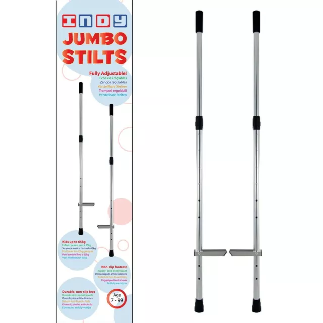 Jumbo Metal Stilts For Kids & Adults 65KG Fully Height Adjustable Circus Balance