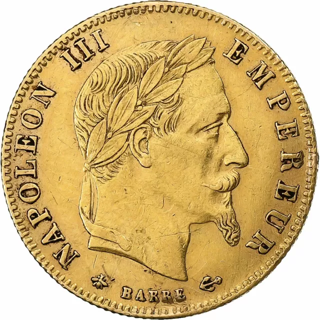 [#1048105] Frankreich, Napoleon III, 5 Francs, 1864, Paris, Gold, SS, Gadoury:10