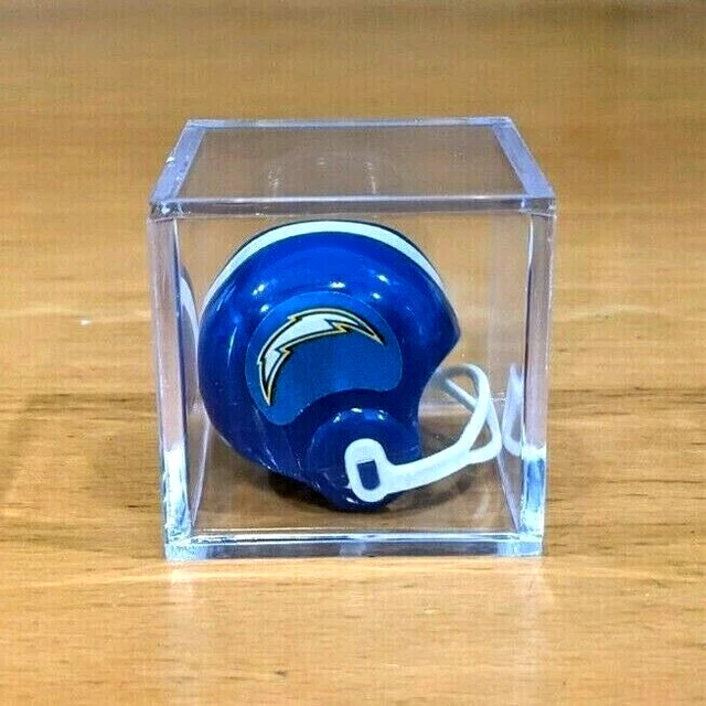 OPI NFL SAN DIEGO CHARGERS VTG NFL Mini Gumball Football Helmet & Display Box!