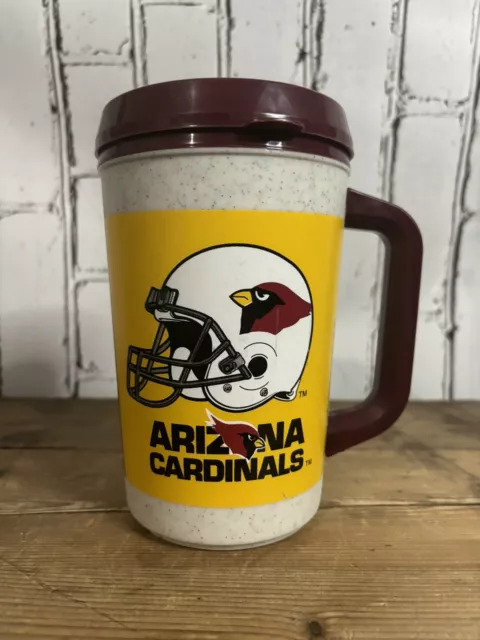 Aladdin 7 Eleven 7-11 NFL Arizona Cardinals VTG 20oz Insulated Thermos Cup Mug