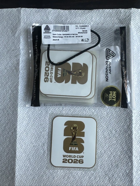 OFFICIAL LICENSED AVERY Dennison FIFA World Cup Sleeve Patch 2026