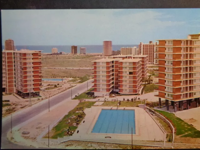 Postal De Alicante Playa San Juan Apartamentos Intur Postcard Postkarte  Cc03143