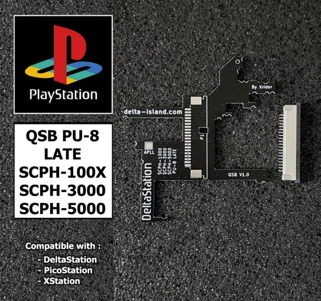 XStation ODE QSB PU-8 LATE X-Station, PicoStation for Playstation PS1 SCPH-1000