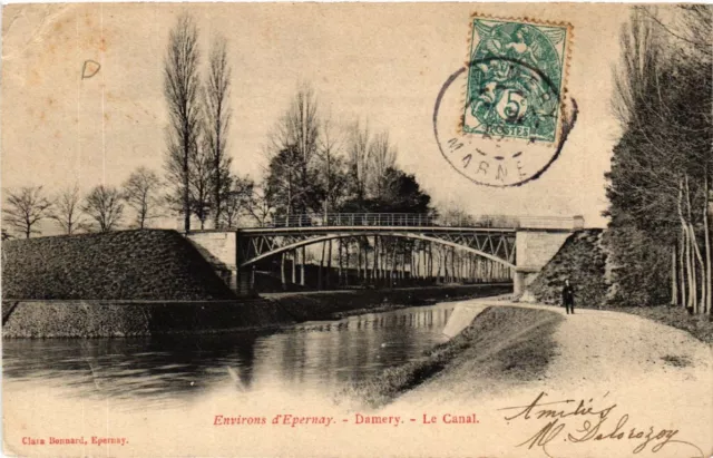 CPA Env. d'ÉPERNAY DAMERY Le Canal (491033)