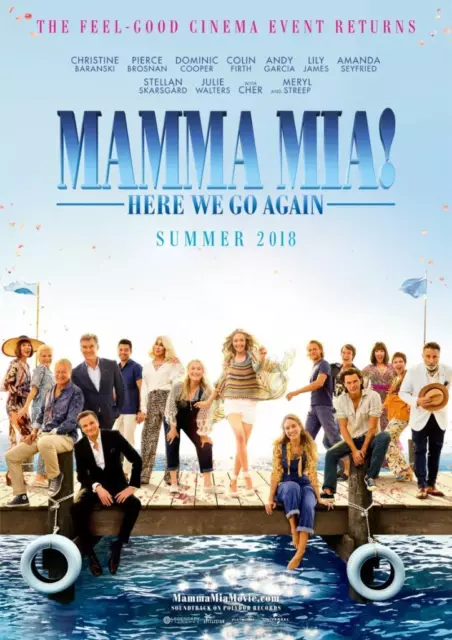 Mamma Mia Here We Go Again Movie Poster A5 A4 A3 A2 A1 2