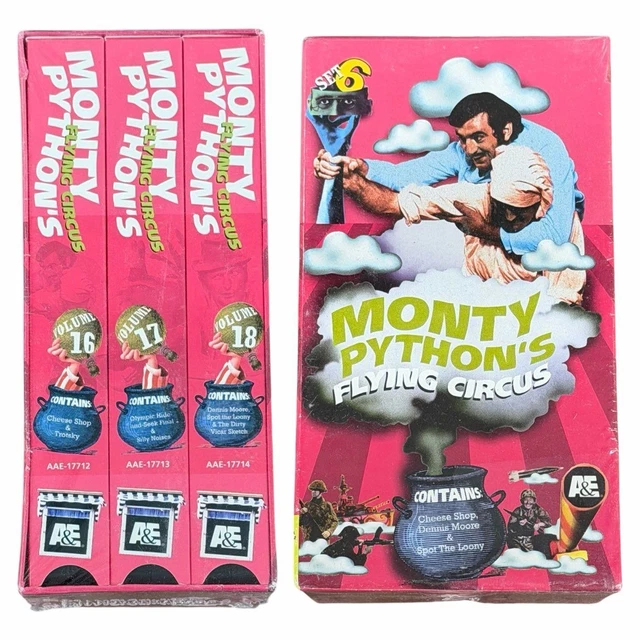 MONTY PYTHON'S FLYING Circus Set 6 VHS Box Set Volumes 16 17 18 A&E ...
