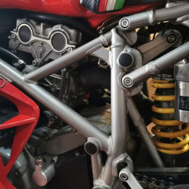 Ducati 999 03-06 and similar Frame Hole Plugs low cost improvement