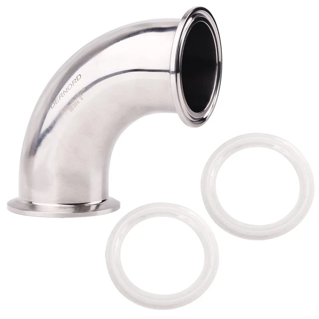 1" Tube OD Sanitary Ferrule Elbow 90 Degree Pipe Fitting