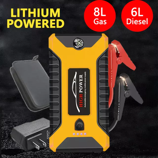 PORTABLE 12V CAR Jump Starter 99900mAh Power Bank Pack Battery Charger  Booster $71.99 - PicClick AU