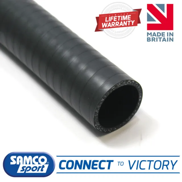 Samco Sport Straight Silicone Coolant Hose OEM Look Black Intercooler Induction