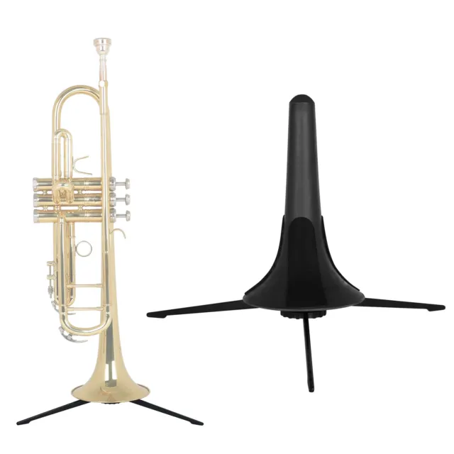 Trumpet Tripod Holder Stand Metal Leg Detachable Portable Foldable U7J3