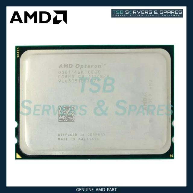 AMD Opteron 6174 (OS6174WKTCEGO) 2.20GHz 12-Core CPU Processor