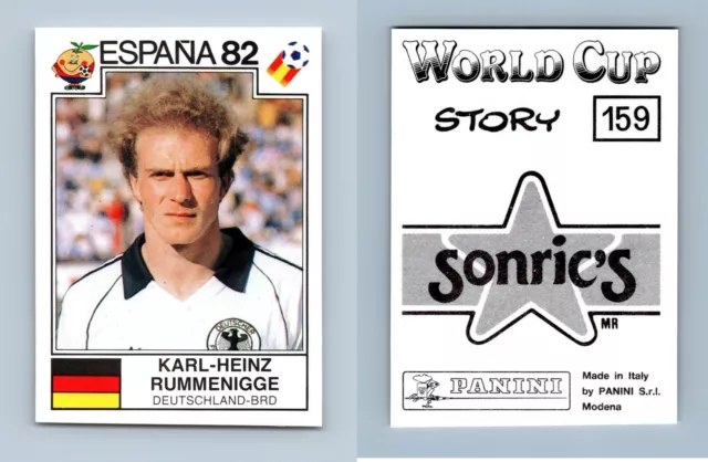 Karl-Heinz Rummenigge - Germany #159 World Cup Story 1990 Panini Sticker